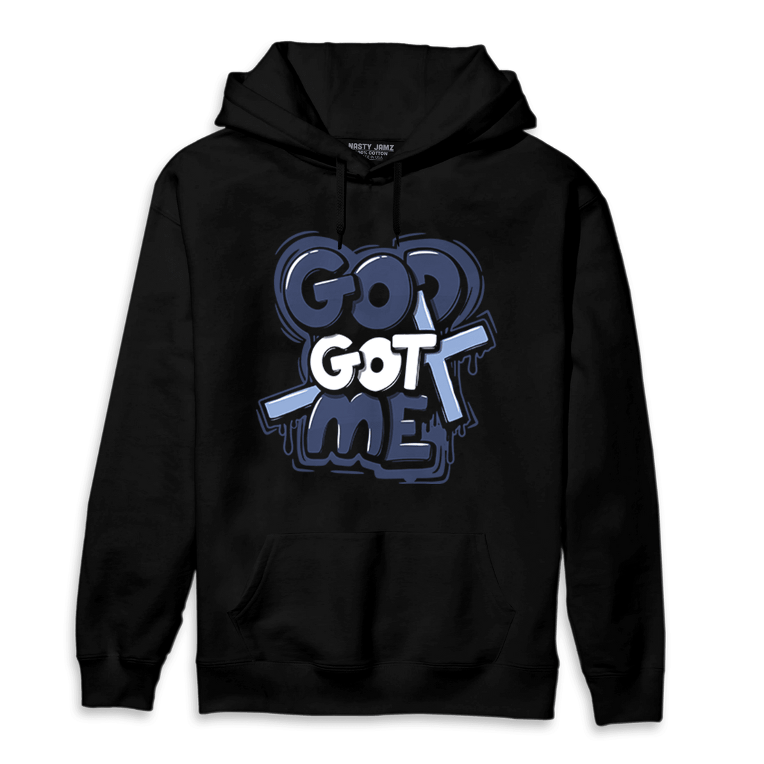 Midnight Navy 5s Hoodie Match God Got Me - NastyJamz