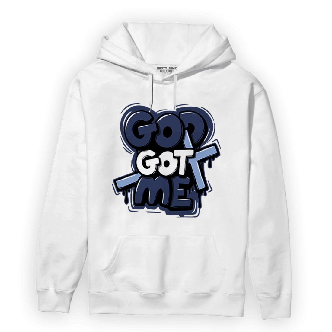 Midnight Navy 5s Hoodie Match God Got Me - NastyJamz