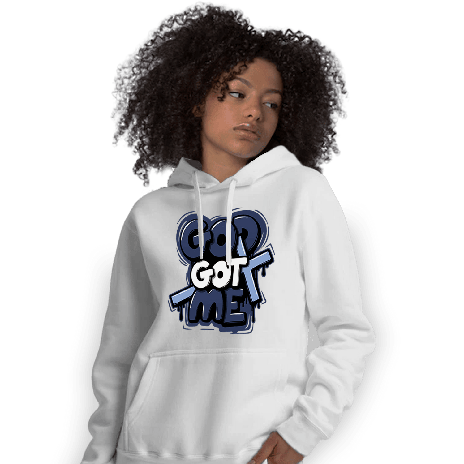 Midnight Navy 5s Hoodie Match God Got Me - NastyJamz