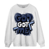 Midnight Navy 5s Sweatshirt Match God Got Me - NastyJamz