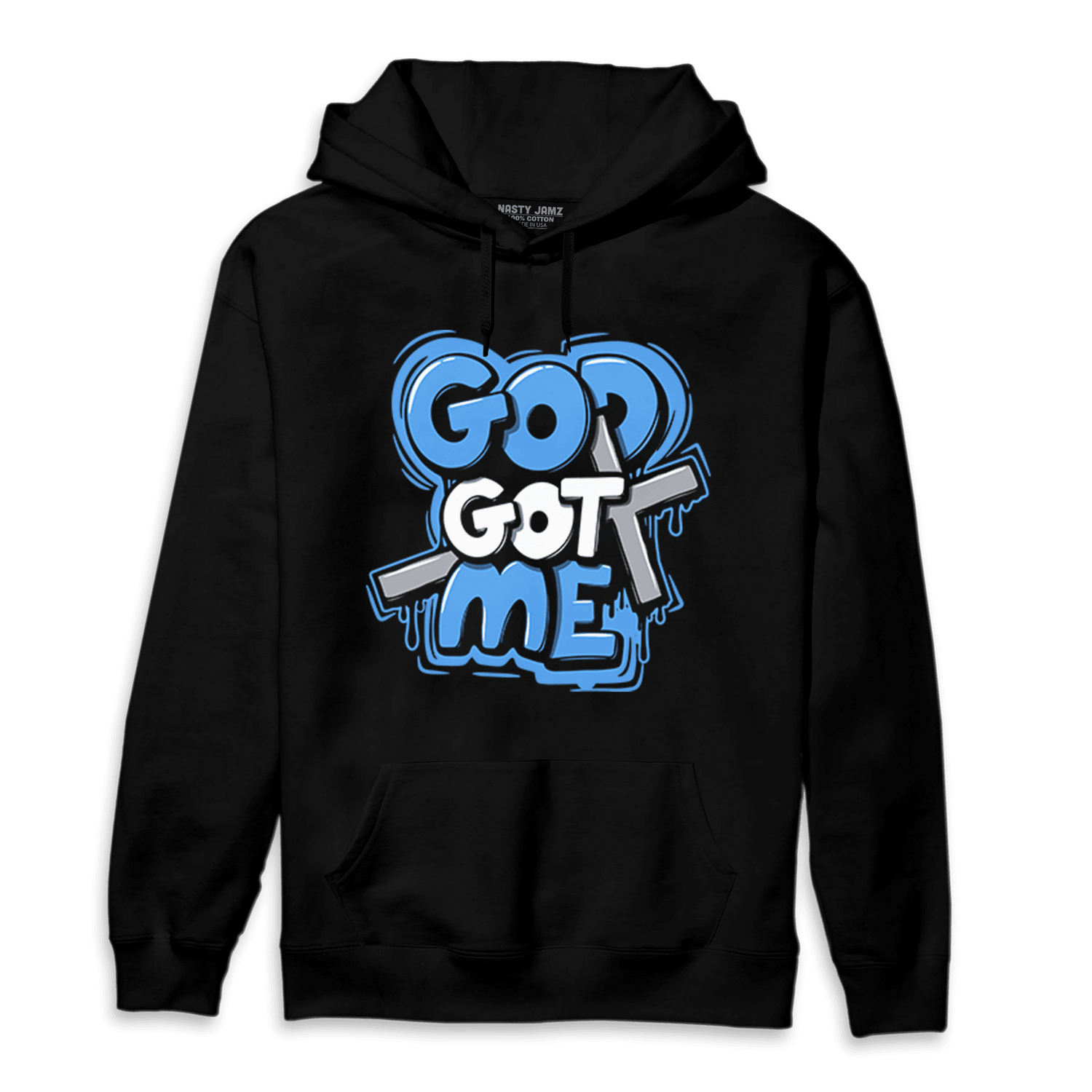 University Blue 5s Hoodie Match God Got Me - NastyJamz