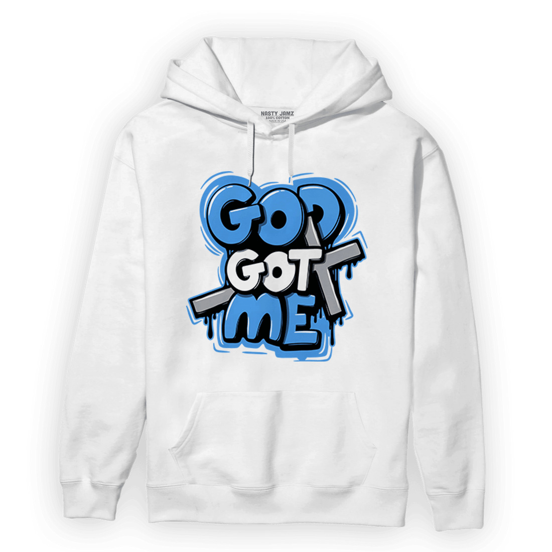 University Blue 5s Hoodie Match God Got Me - NastyJamz