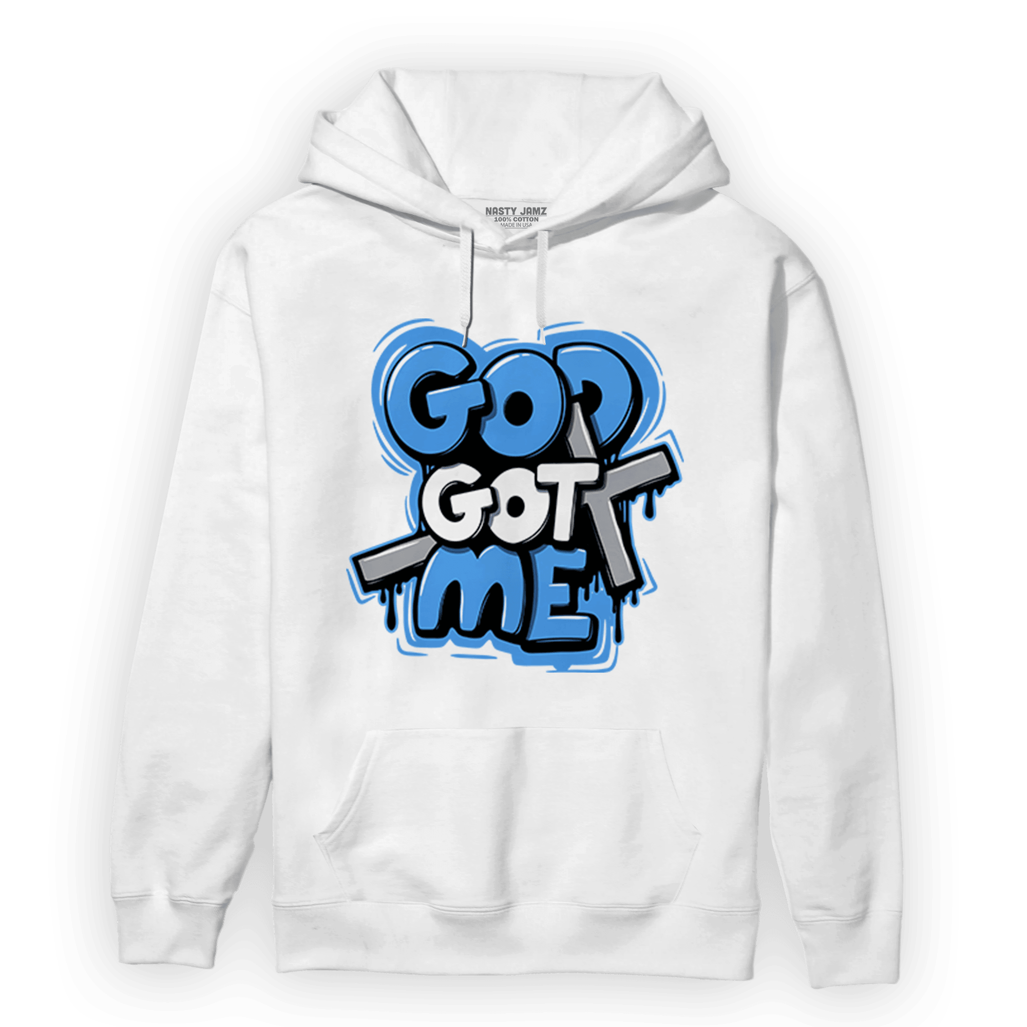 University Blue 5s Hoodie Match God Got Me - NastyJamz