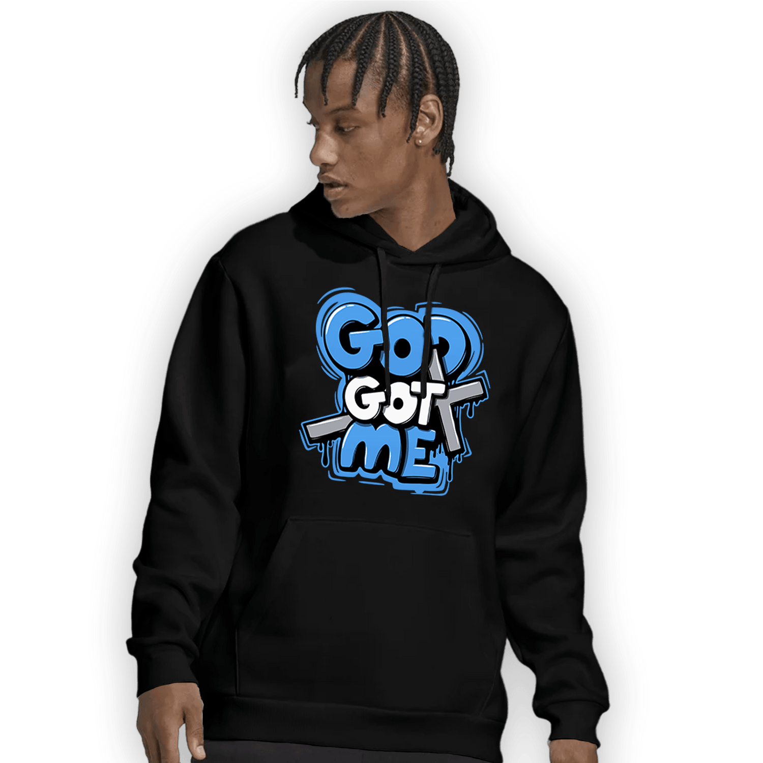 University Blue 5s Hoodie Match God Got Me - NastyJamz