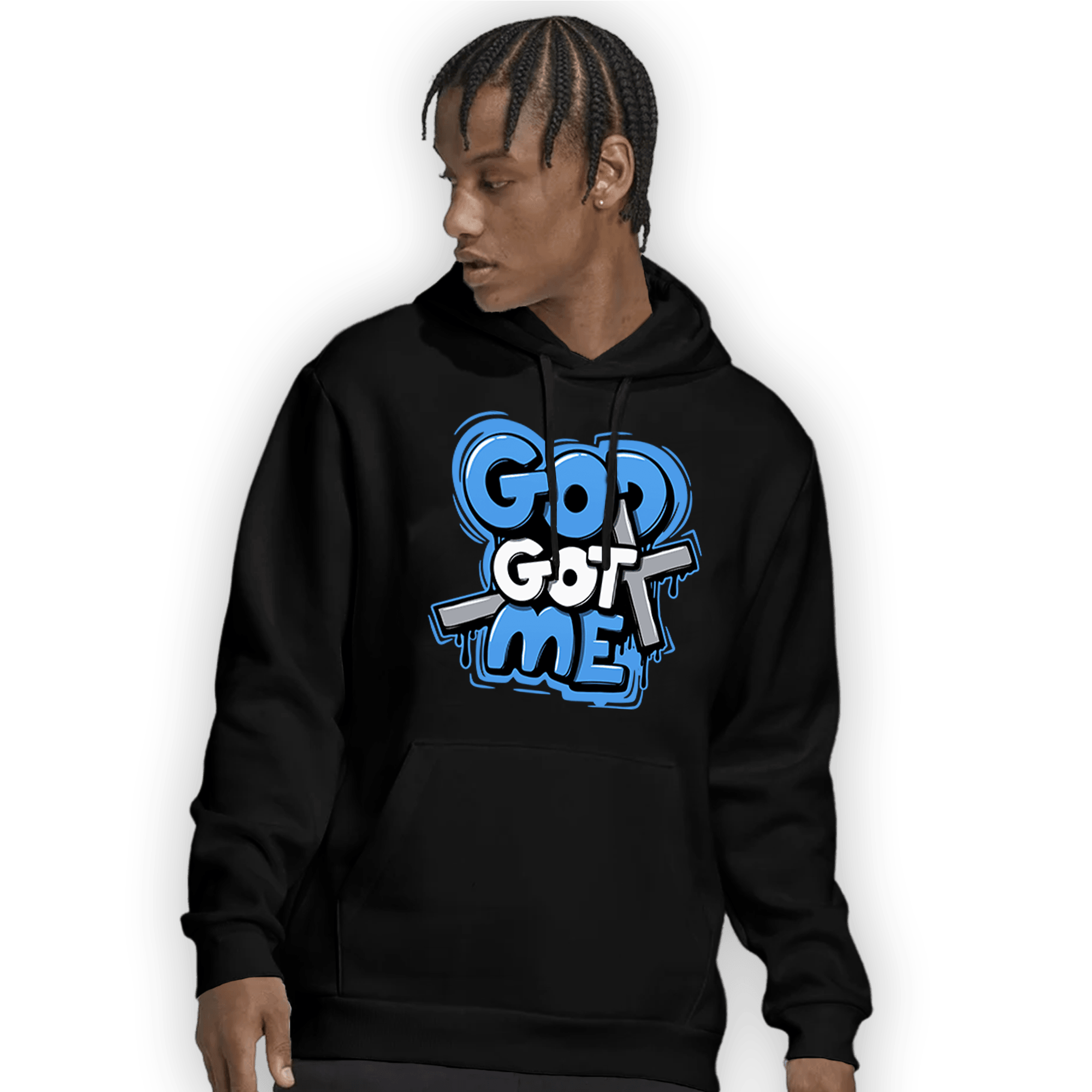 University Blue 5s Hoodie Match God Got Me - NastyJamz