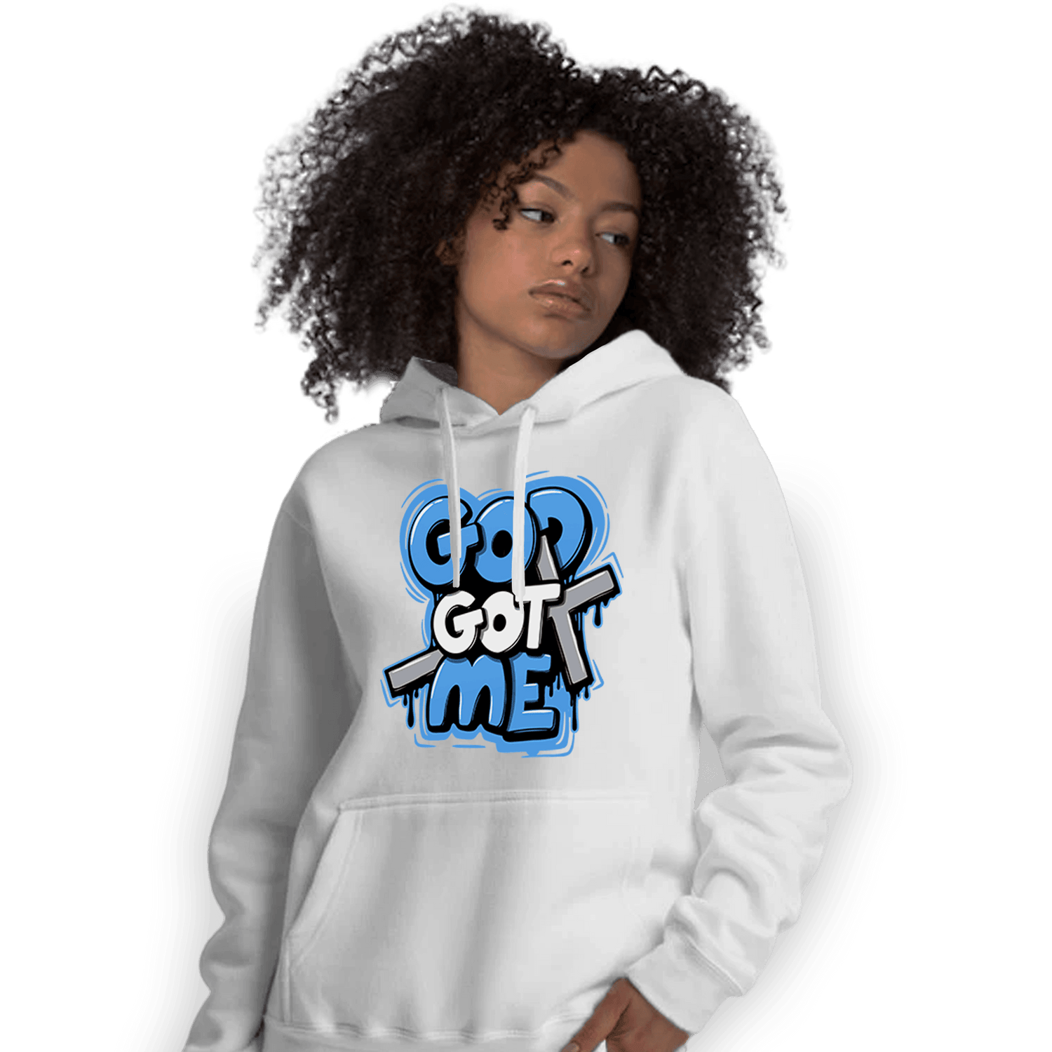 University Blue 5s Hoodie Match God Got Me - NastyJamz