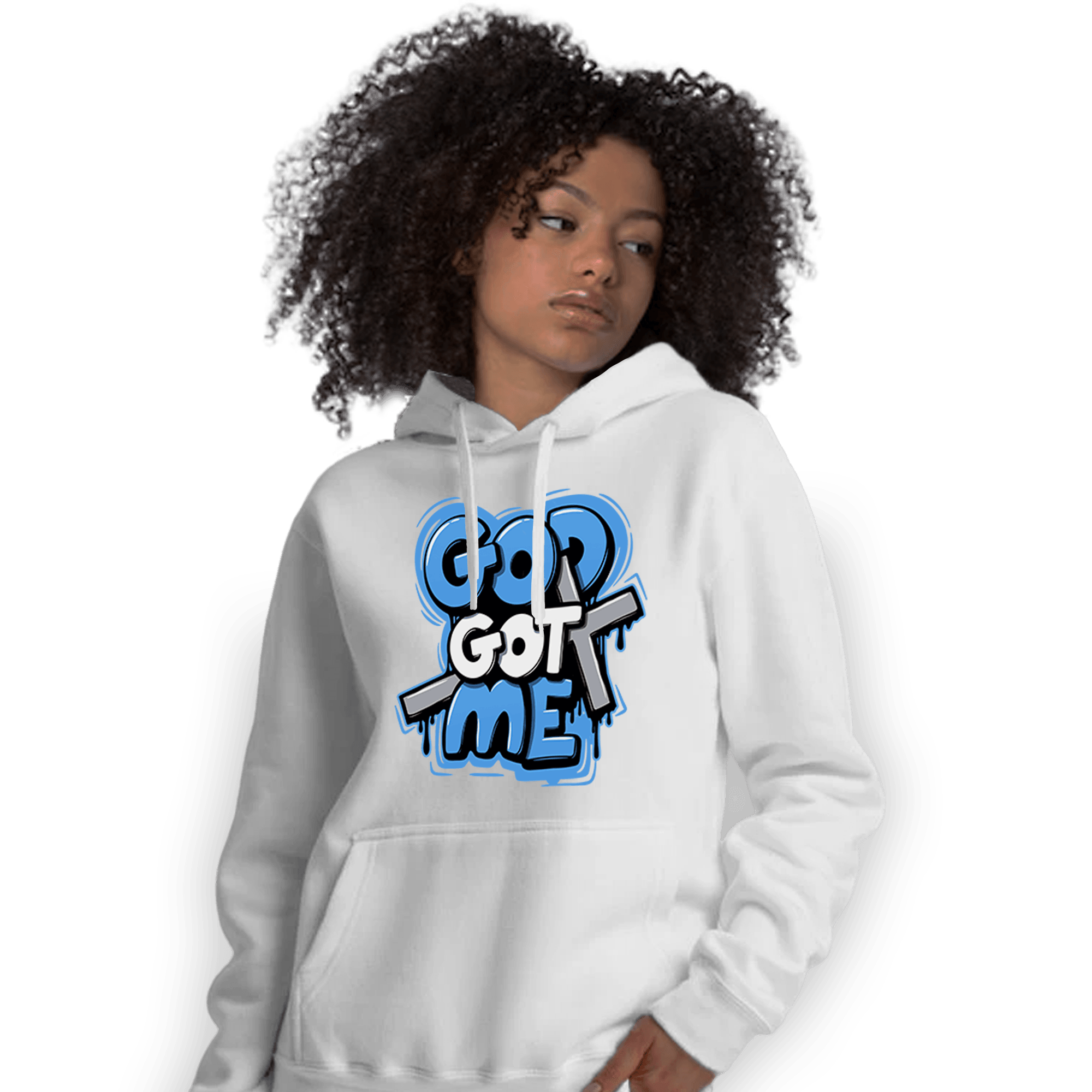 University Blue 5s Hoodie Match God Got Me - NastyJamz