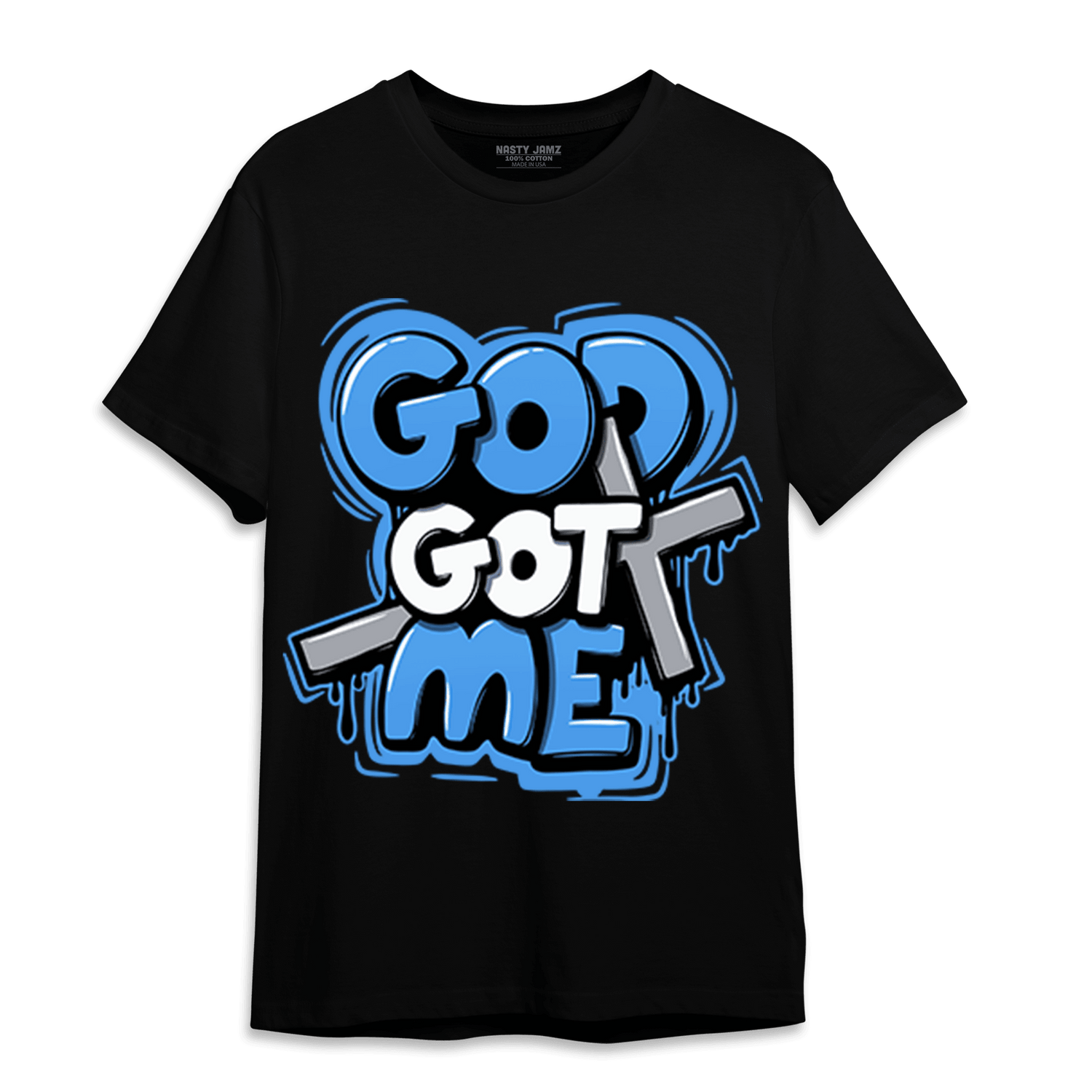 University Blue 5s T Shirt Match God Got Me - NastyJamz