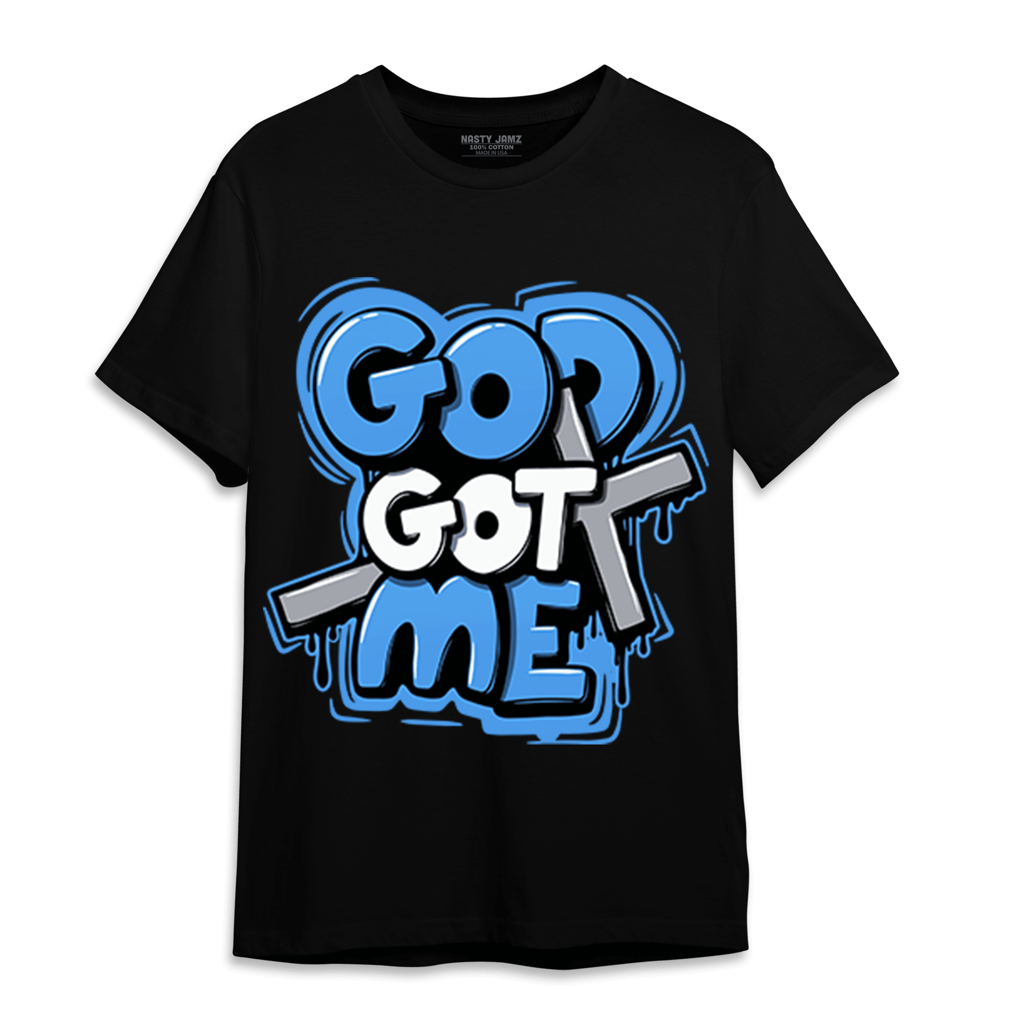 University Blue 5s T Shirt Match God Got Me - NastyJamz