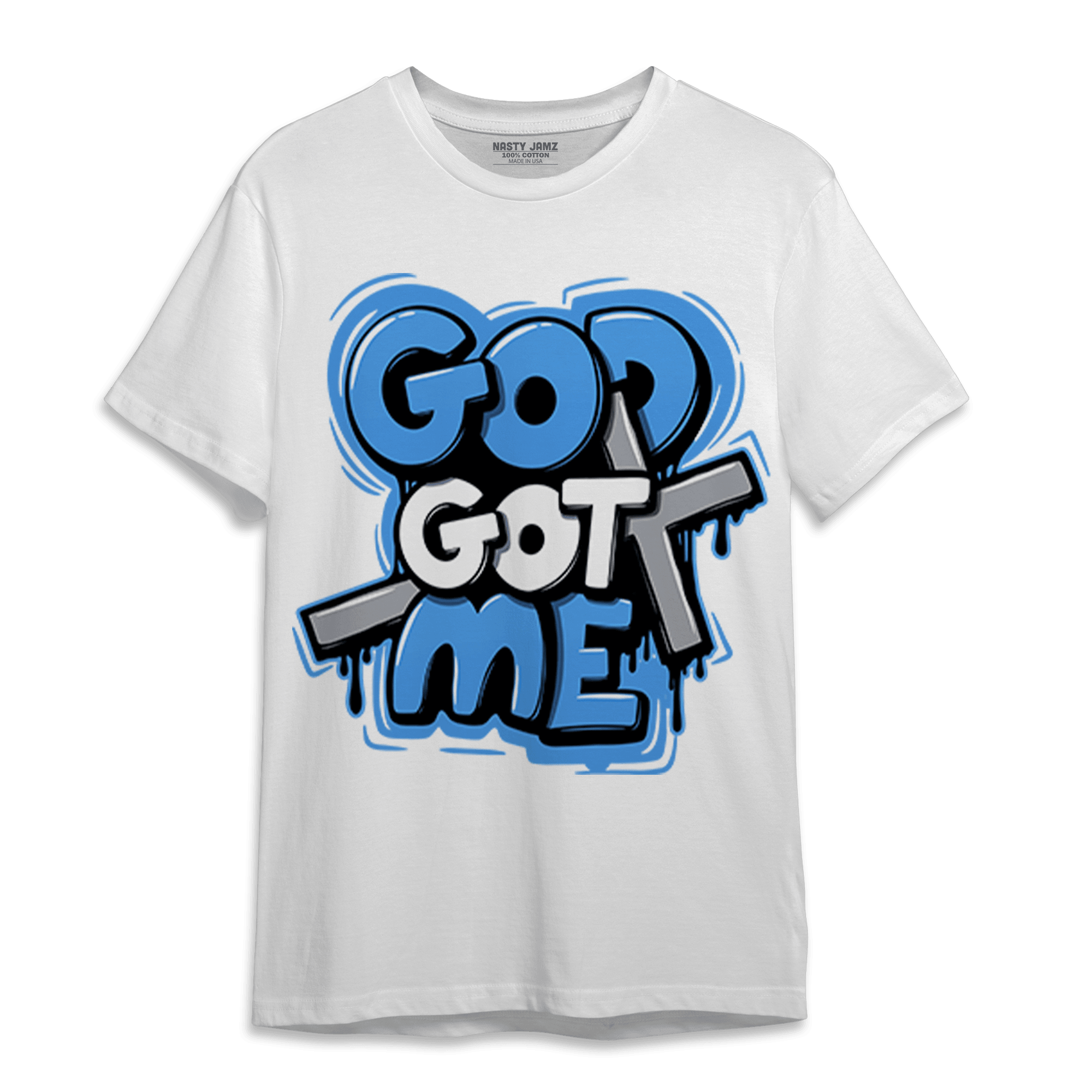 University Blue 5s T Shirt Match God Got Me - NastyJamz