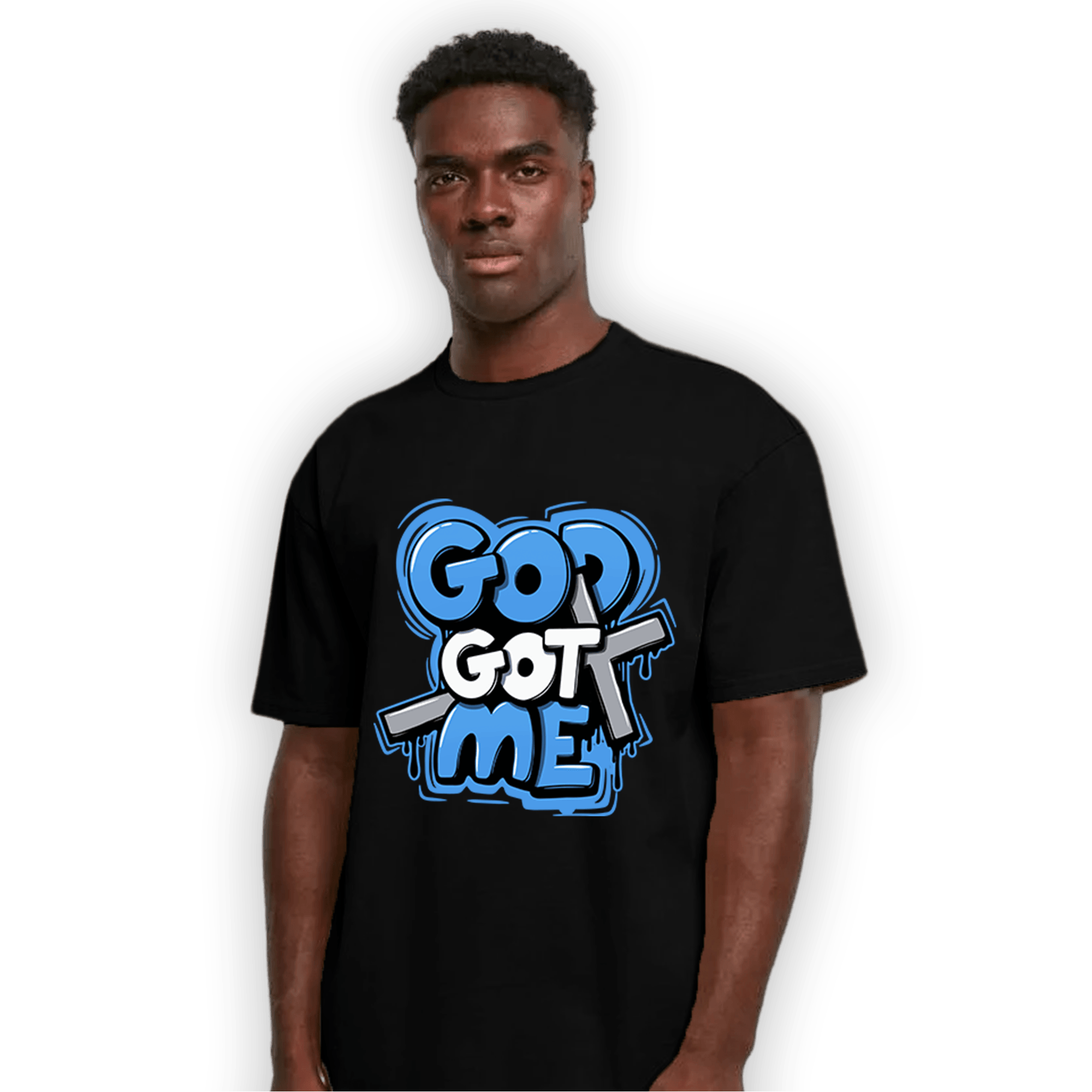 University Blue 5s T Shirt Match God Got Me - NastyJamz