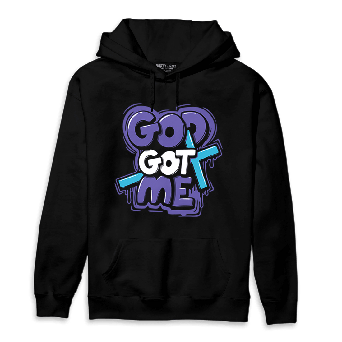 Aqua 6s Hoodie Match God Got Me - NastyJamz