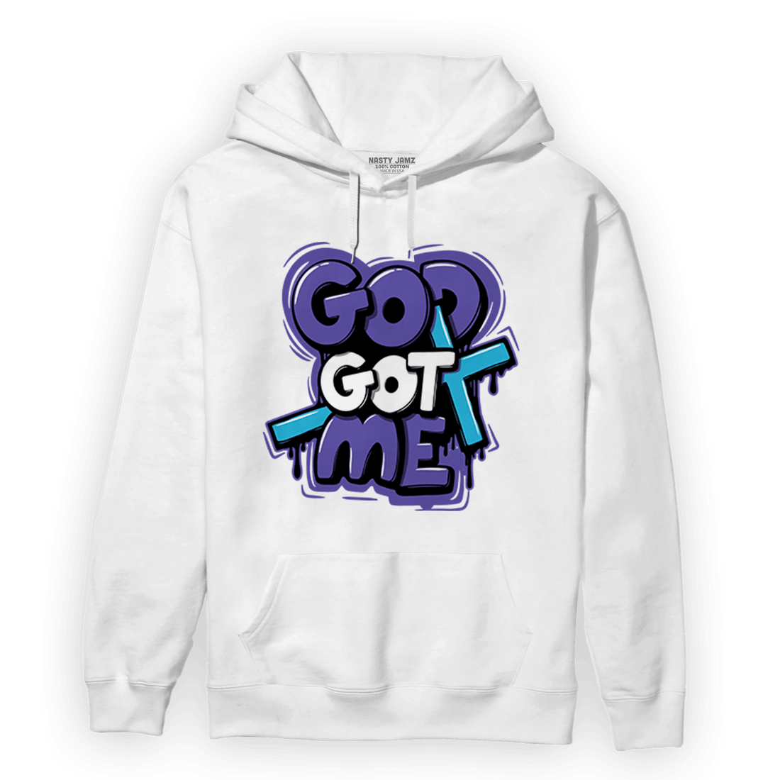 Aqua 6s Hoodie Match God Got Me - NastyJamz