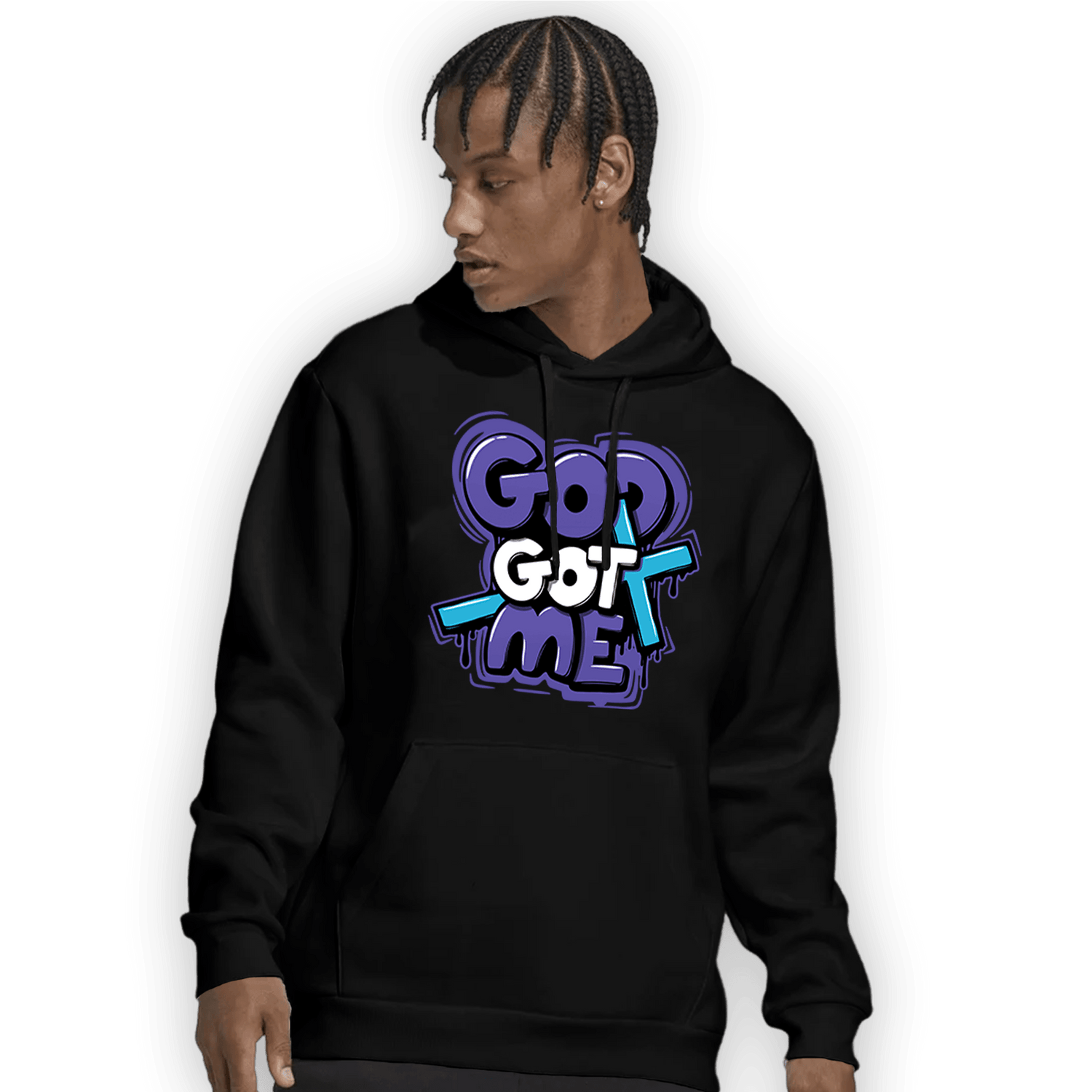 Aqua 6s Hoodie Match God Got Me - NastyJamz