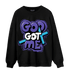 Aqua 6s Sweatshirt Match God Got Me - NastyJamz