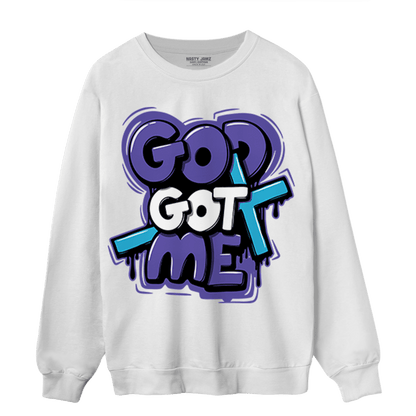 Aqua 6s Sweatshirt Match God Got Me - NastyJamz