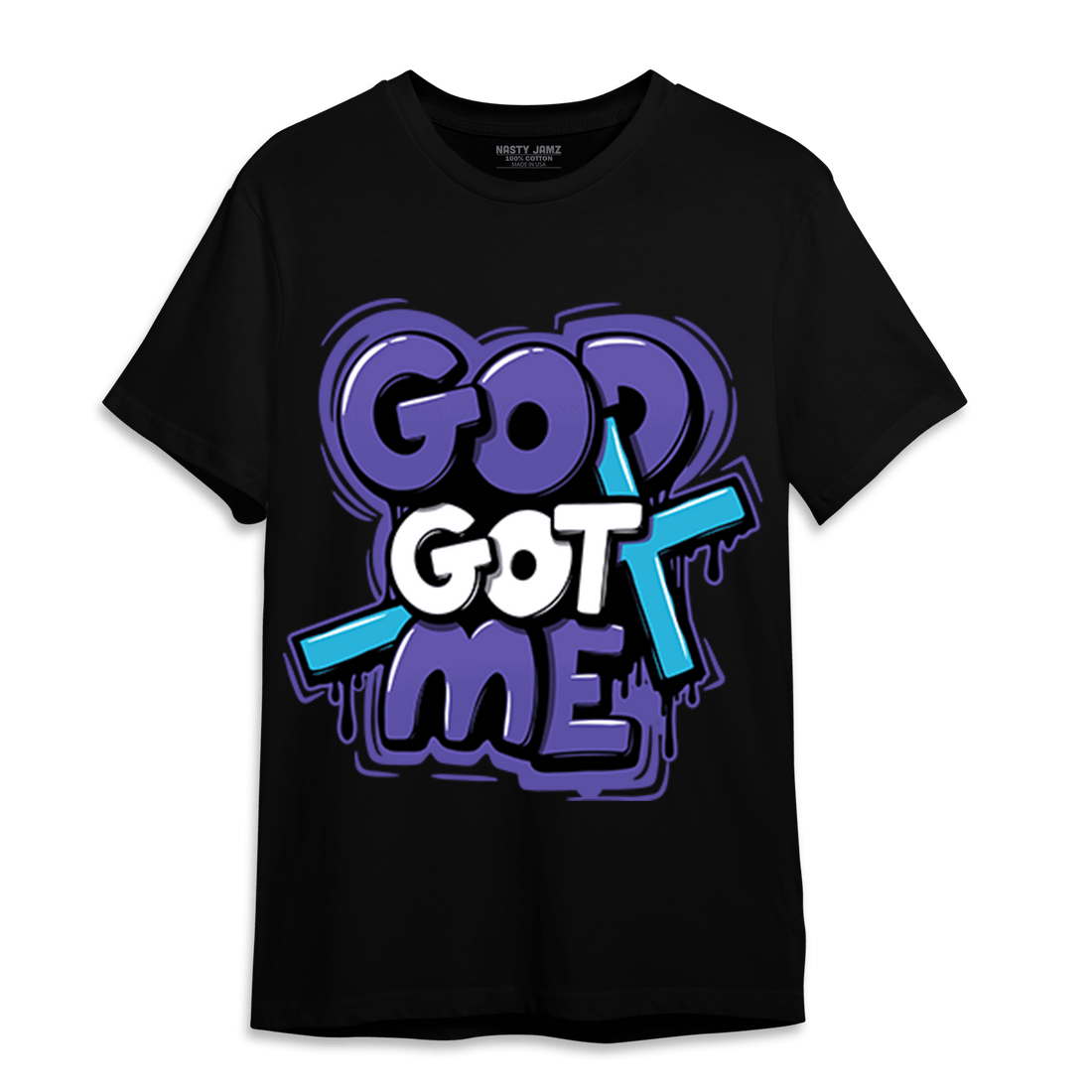 Aqua 6s T Shirt Match God Got Me - NastyJamz