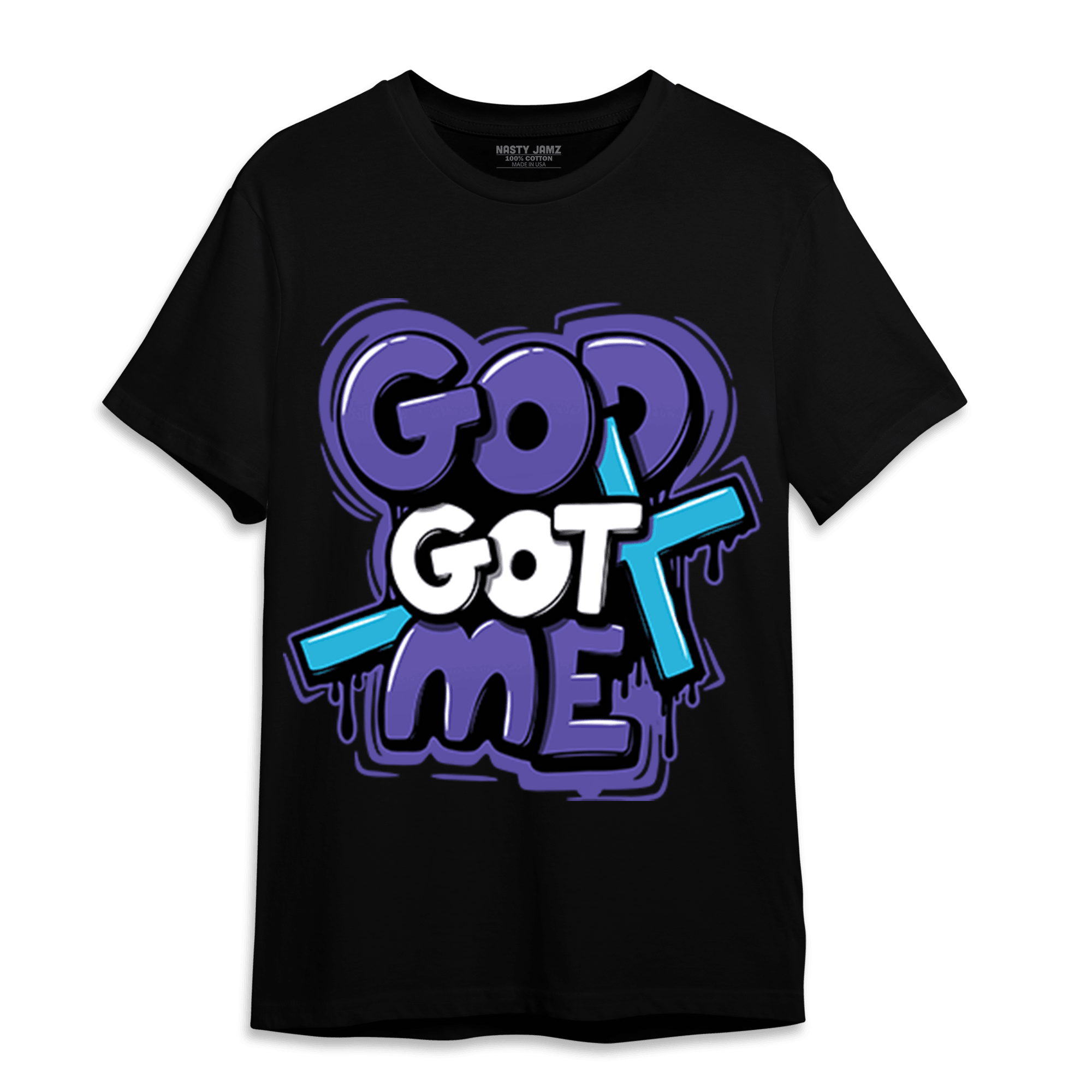 Aqua 6s T Shirt Match God Got Me - NastyJamz