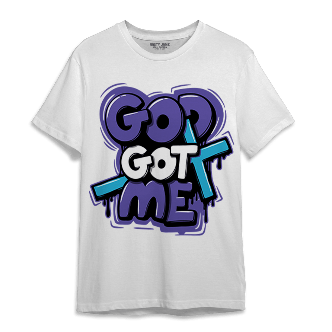 Aqua 6s T Shirt Match God Got Me - NastyJamz