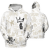 Gratitude 11s Hoodie Match Graffiti King 3D All-Over Print Doodle Style - NastyJamz