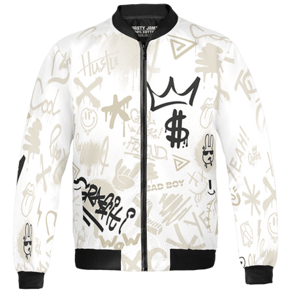 Gratitude 11s Jacket Match Graffiti King 3D All-Over Print Doodle Style - NastyJamz