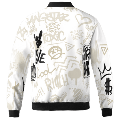 Gratitude 11s Jacket Match Graffiti King 3D All-Over Print Doodle Style - NastyJamz