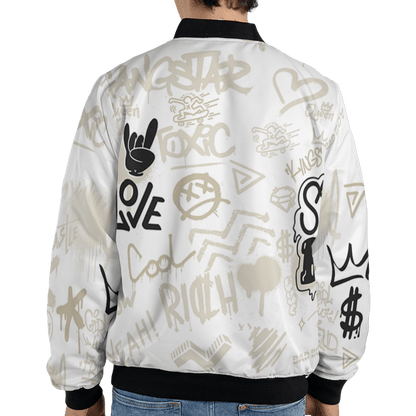 Gratitude 11s Jacket Match Graffiti King 3D All-Over Print Doodle Style - NastyJamz