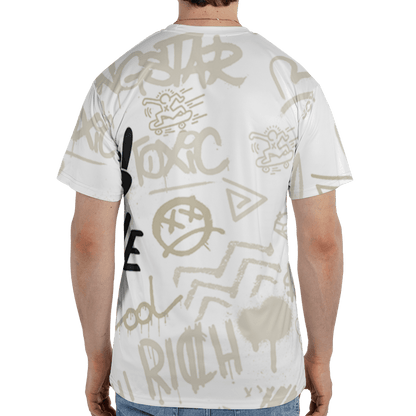 Gratitude 11s T Shirt Match Graffiti King 3D All-Over Print Doodle Style - NastyJamz