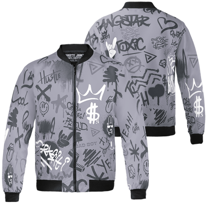 Stealth 14s Jacket Match Graffiti King 3D All-Over Print Doodle Style - NastyJamz