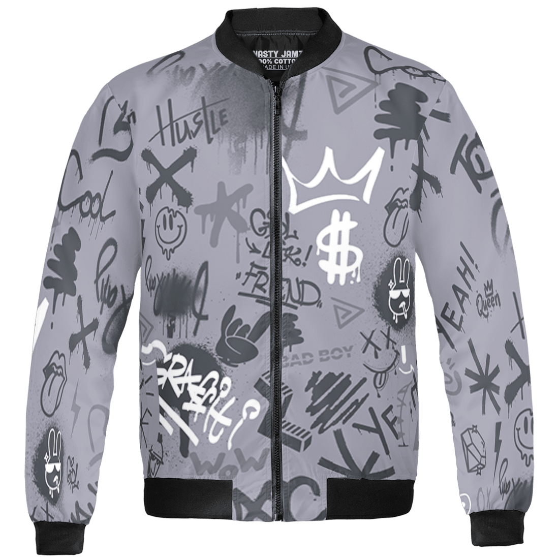 Stealth 14s Jacket Match Graffiti King 3D All-Over Print Doodle Style - NastyJamz