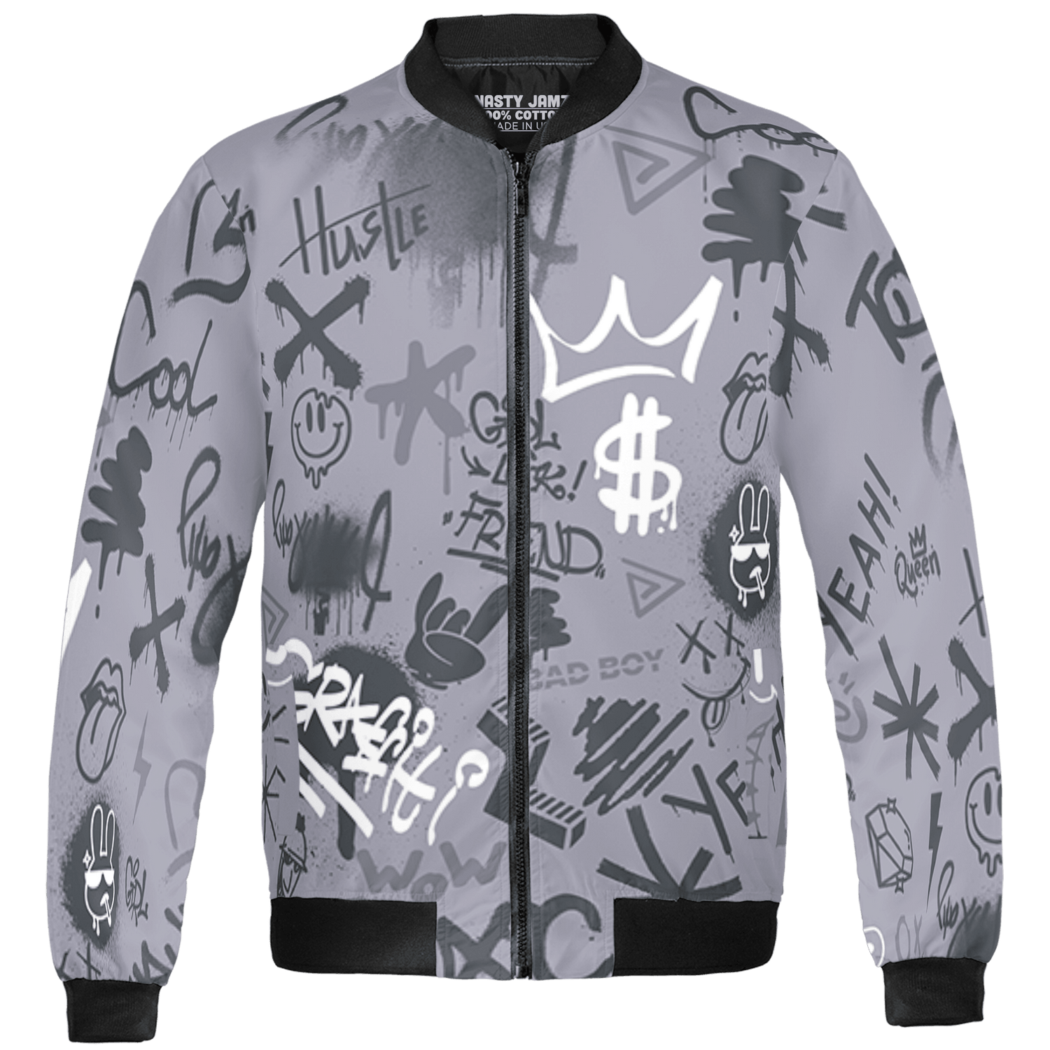 Stealth 14s Jacket Match Graffiti King 3D All-Over Print Doodle Style - NastyJamz