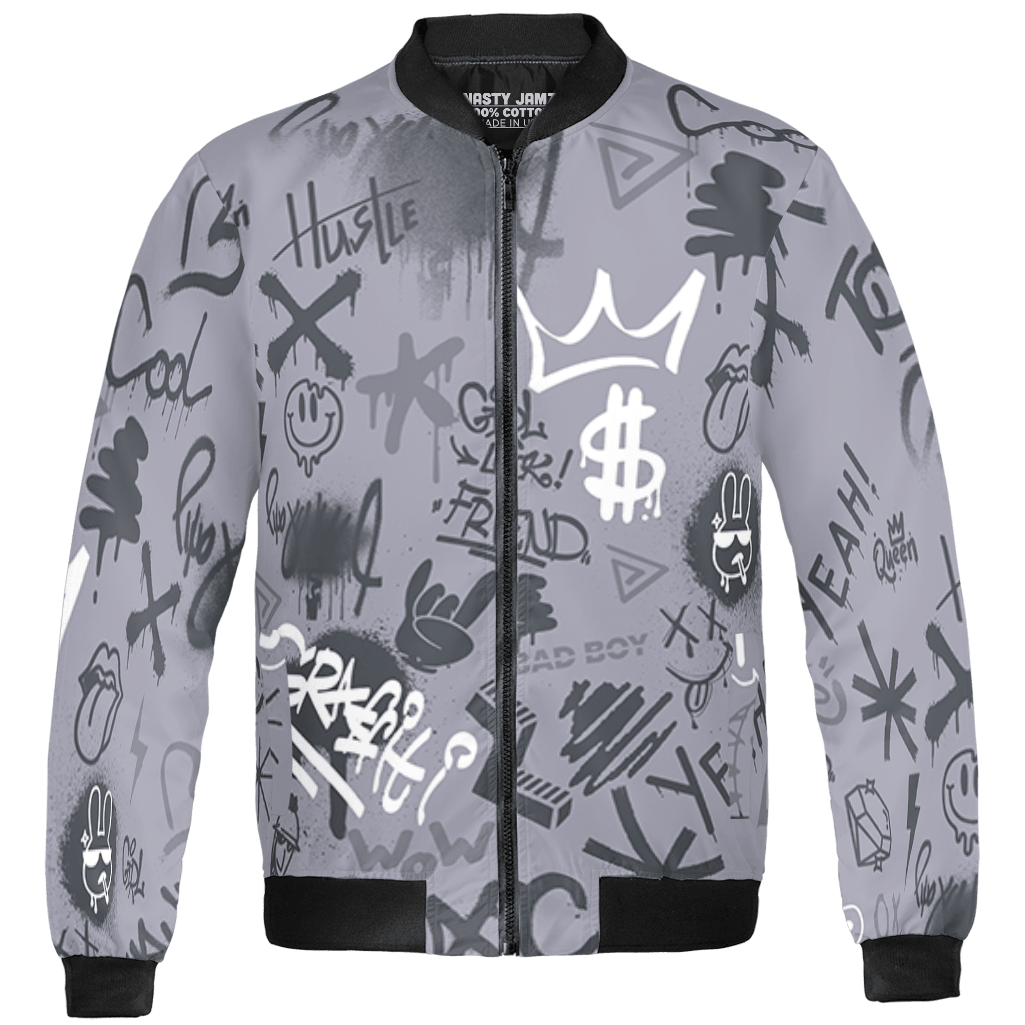 Stealth 14s Jacket Match Graffiti King 3D All-Over Print Doodle Style - NastyJamz