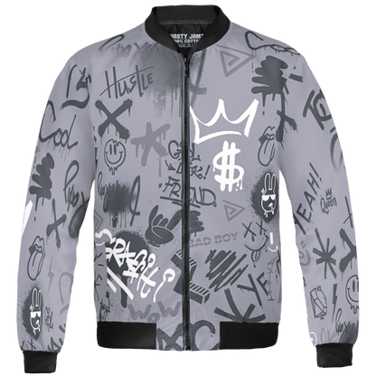 Stealth 14s Jacket Match Graffiti King 3D All-Over Print Doodle Style - NastyJamz