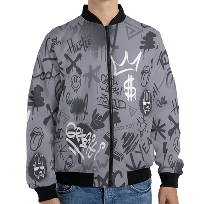 Stealth 14s Jacket Match Graffiti King 3D All-Over Print Doodle Style - NastyJamz