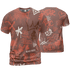 High OG Dusted Clay 1s T Shirt Match Graffiti King 3D All-Over Print Doodle Style - NastyJamz