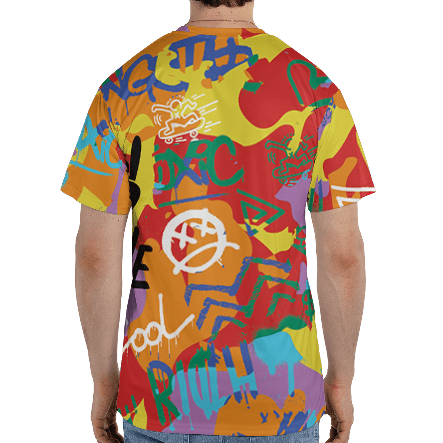 Mid GS Six Championships 1s T Shirt Match Graffiti King 3D All-Over Print Doodle Style - NastyJamz
