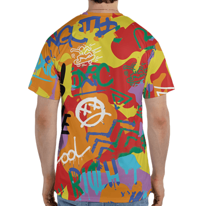 Mid GS Six Championships 1s T Shirt Match Graffiti King 3D All-Over Print Doodle Style - NastyJamz