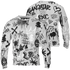 Retro High OG Black White 1s Sweatshirt Match Graffiti King 3D All-Over Print Doodle Style - NastyJamz