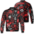 Bred Reimagined 4s Jacket Match Graffiti King 3D All-Over Print Doodle Style - NastyJamz