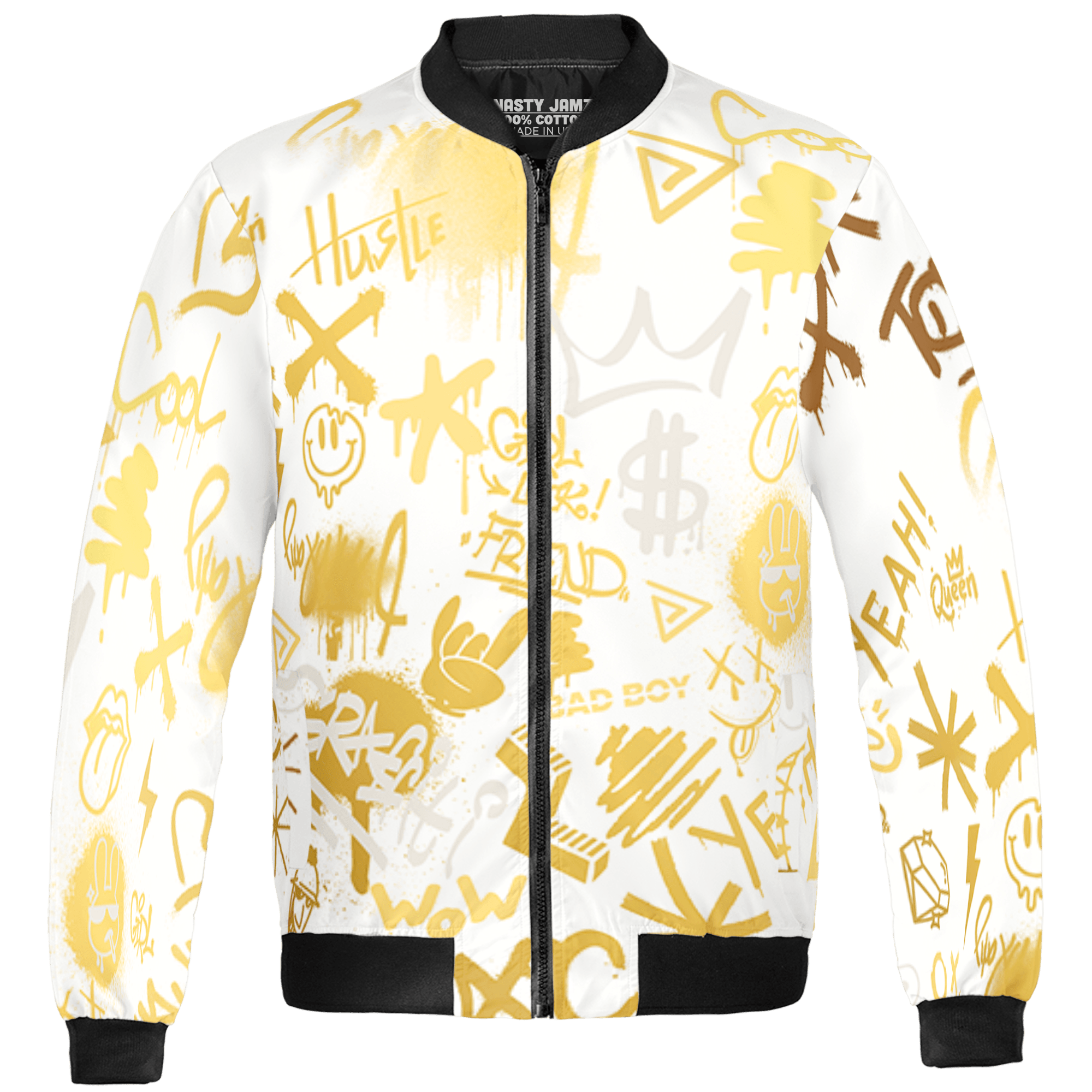 Sail 4s Jacket Match Graffiti King 3D All-Over Print Doodle Style - NastyJamz