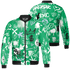 Lucky Green 5s Jacket Match Graffiti King 3D All-Over Print Doodle Style - NastyJamz