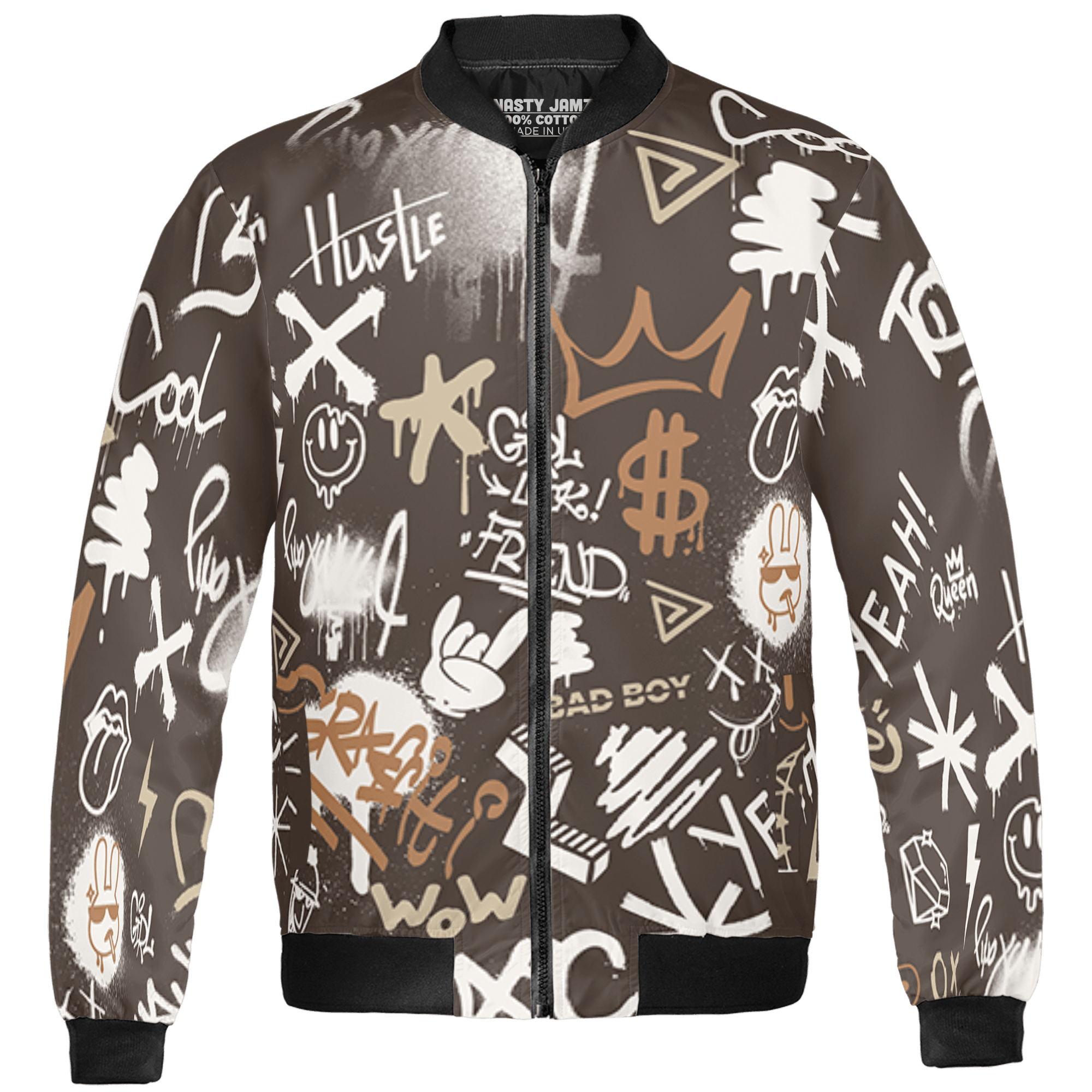 Jumpman Jack Jacket Match Graffiti King 3D All-Over Print Doodle Style - NastyJamz