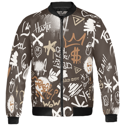 Jumpman Jack Jacket Match Graffiti King 3D All-Over Print Doodle Style - NastyJamz