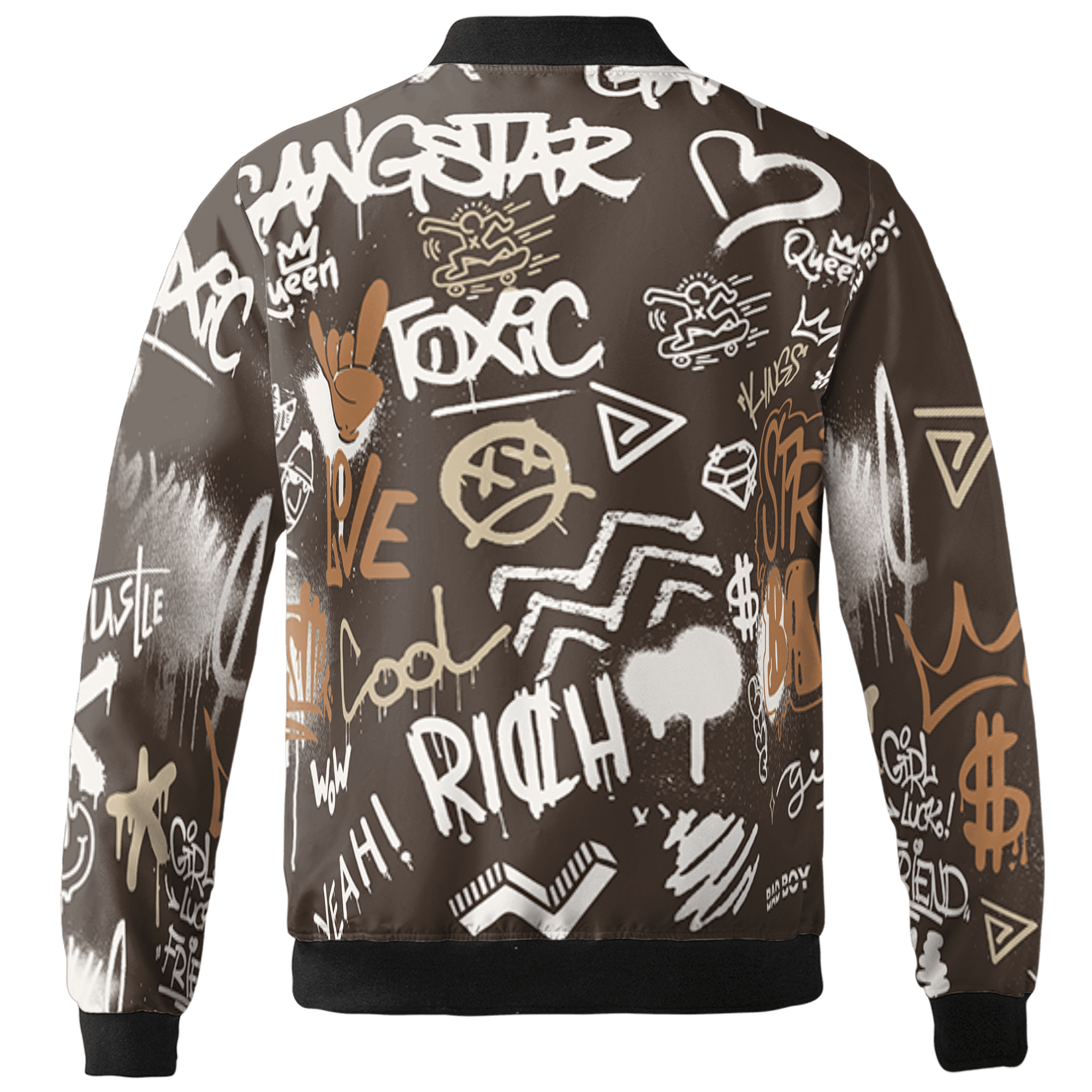 Jumpman Jack Jacket Match Graffiti King 3D All-Over Print Doodle Style - NastyJamz