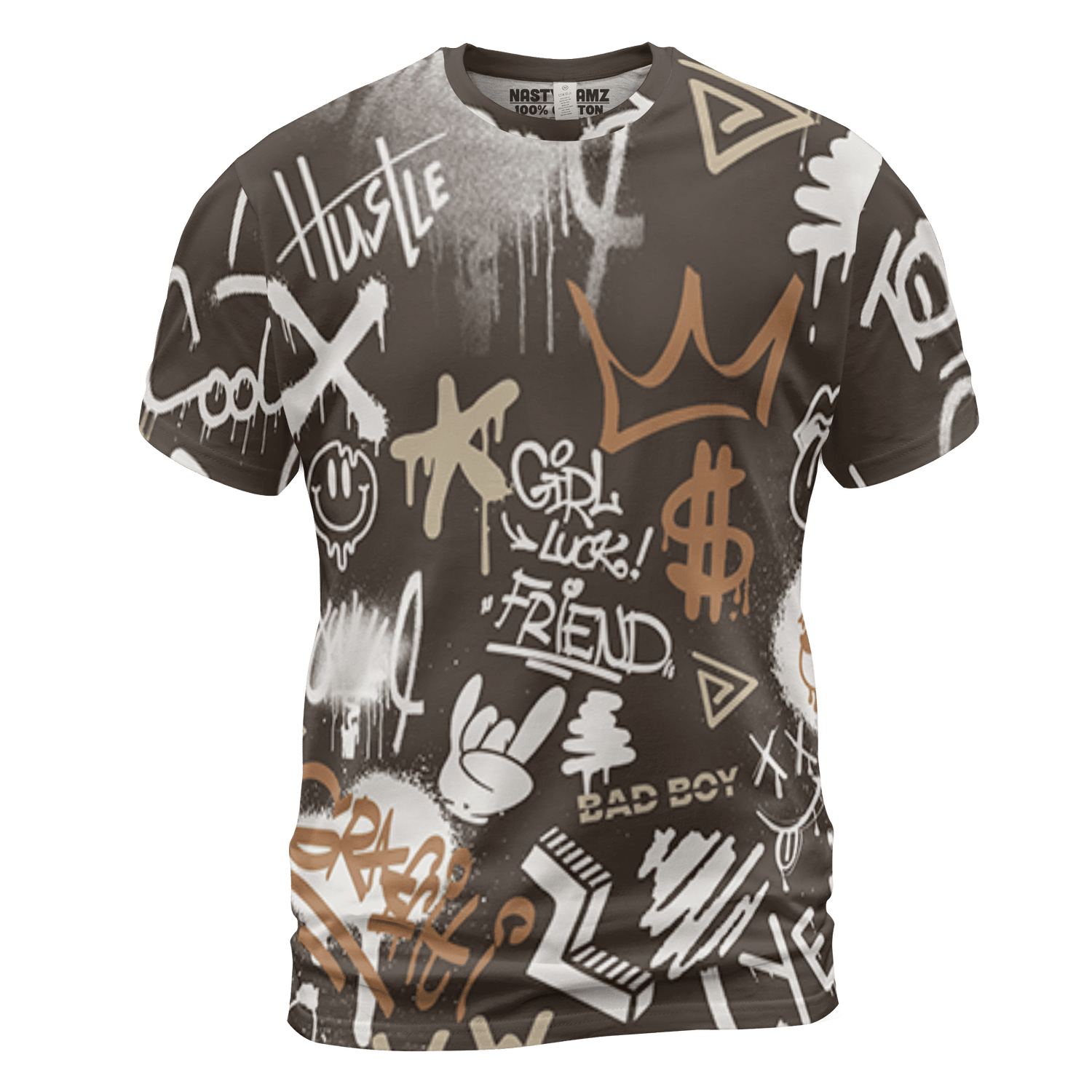 Jumpman Jack T Shirt Match Graffiti King 3D All-Over Print Doodle Style - NastyJamz