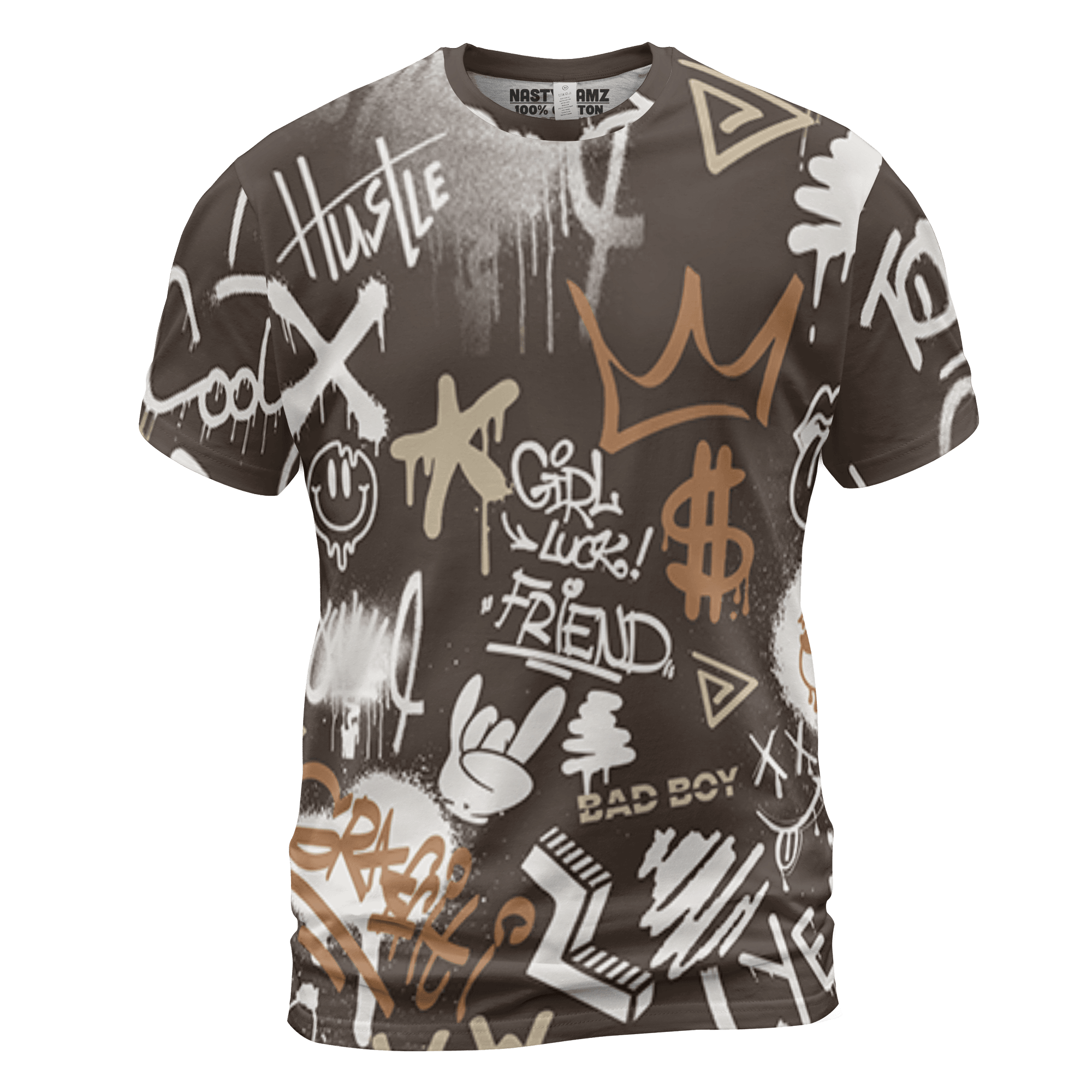 Jumpman Jack T Shirt Match Graffiti King 3D All-Over Print Doodle Style - NastyJamz