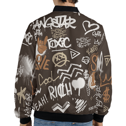 Jumpman Jack Jacket Match Graffiti King 3D All-Over Print Doodle Style - NastyJamz