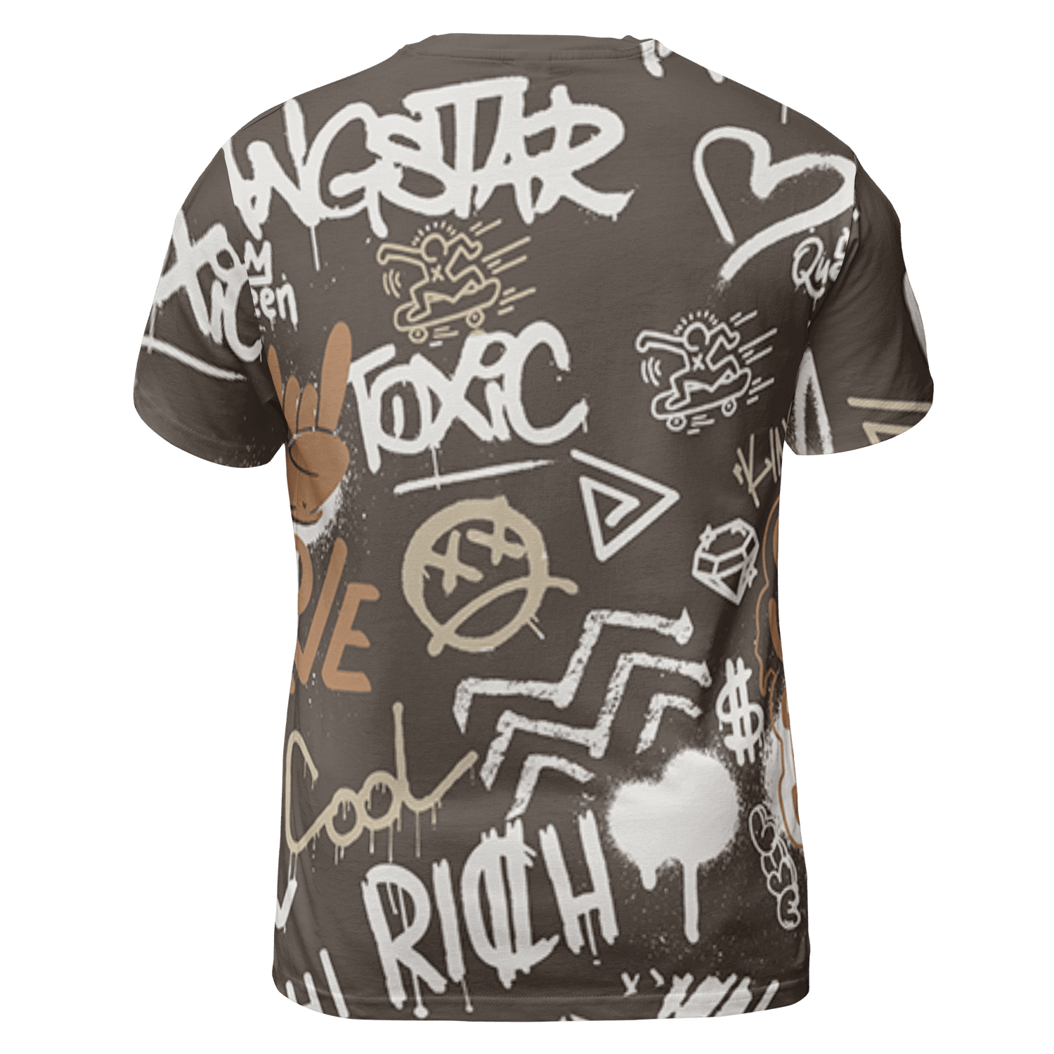 Jumpman Jack T Shirt Match Graffiti King 3D All-Over Print Doodle Style - NastyJamz