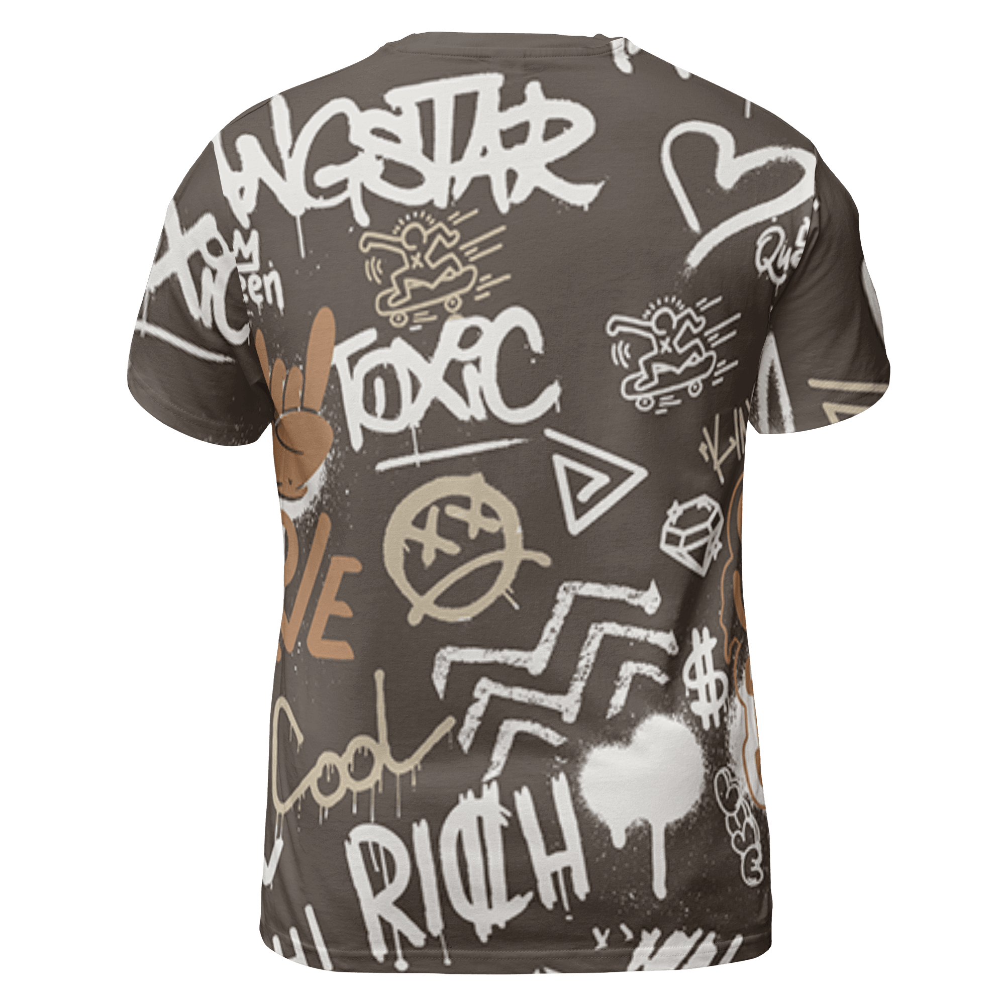 Jumpman Jack T Shirt Match Graffiti King 3D All-Over Print Doodle Style - NastyJamz