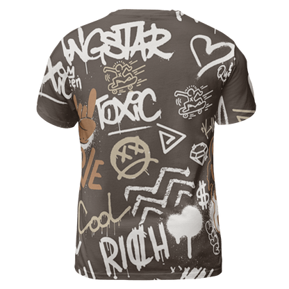 Jumpman Jack T Shirt Match Graffiti King 3D All-Over Print Doodle Style - NastyJamz
